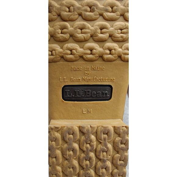 Brown L.L Bean slip on Quilted Shearling lined Boots - Picture 7 of 9